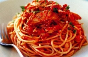 spageti tuna tomat