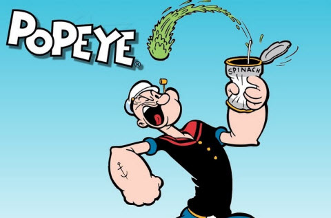 Popeye Suka Makan Bayam