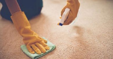 bersihkan karpet dari lem